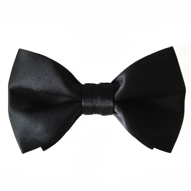 Black Silk Sartorial Bow Tie D121 - Condotti Store