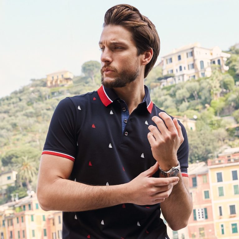 Impulso Navy Polo Shirt - Condotti Store