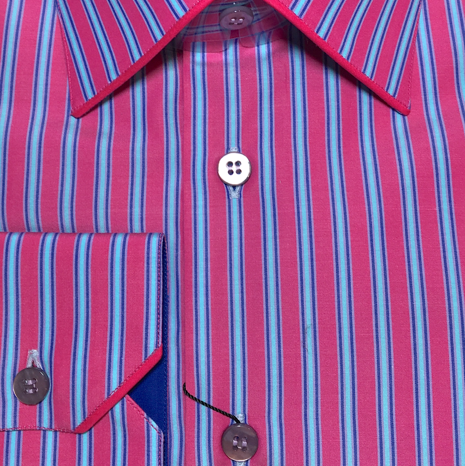Pink 100% Cotton shirt in Pink color: Luxury Italian Shirts